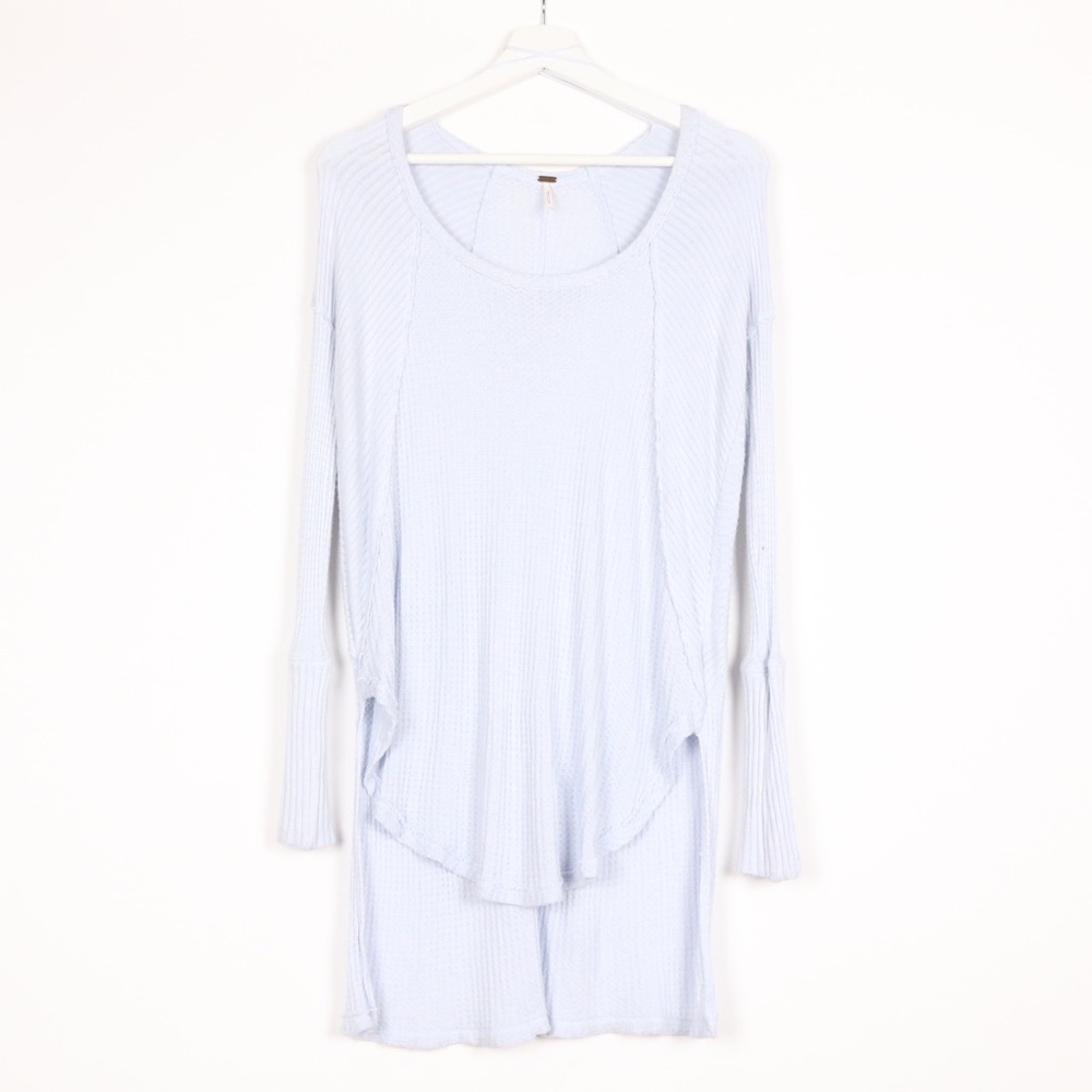 Free People Ventura Long Sleeve Thermal Sky Blue